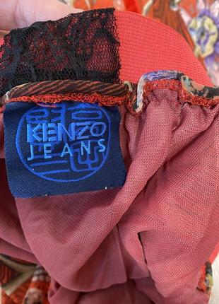 Kenzo jeans//спідниця//спідниця в квітковий принт7 фото