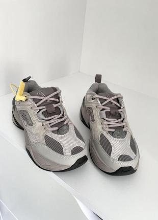 Nike m2k tekno asphalt grey круті жіночі кросівки найк натуральна шкіра сірі брендовые жіночі сірі класні кросівки демисезон натуральна шкіра3 фото