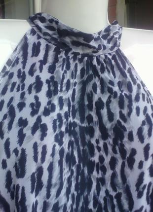Блуза леопардовая на подкладке размера плюс  плюс сайз евро 52 укр 58-60 дешево4 фото