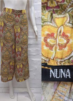 Итальянские яркие брюки из вискозы кюлоты