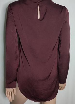 Бордовая блуза с длинным рукавом2 фото