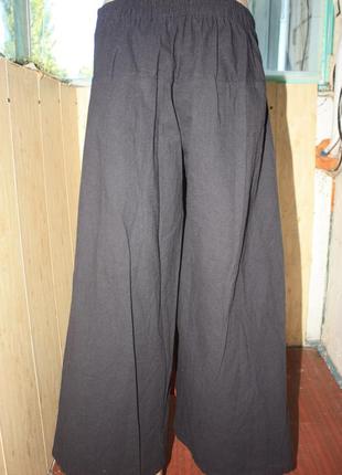 Шикарные оригинальные штаны-юбка со слоном в индийском стиле3 фото