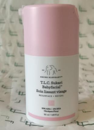 Маска для лица t.l.c. sukari babyfacial™ drunk elephant, 50 мл2 фото