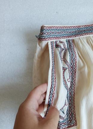 ✨класна ,натуральна юбка із вишивкою на підкладі ✨5 фото