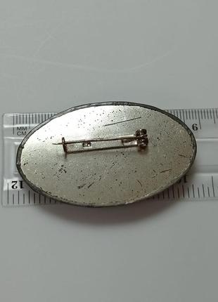 Старовинна брошка, європейський вінтаж, під срібло3 фото