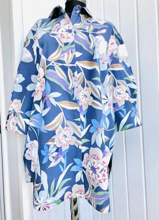 Класна блуза лавандового кольору з квітами oltre5 фото