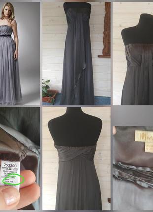 100% шовк фірмове шовкове повітряне вечірня бальна сукня супер якість!!!1 фото