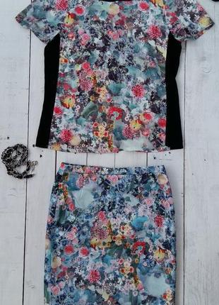 Костюм h&m юбка с кофточкой, размер 34-36.1 фото