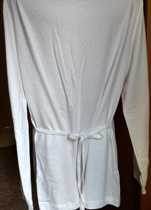 Трикотажная блуза с кружевной отделкой3 фото