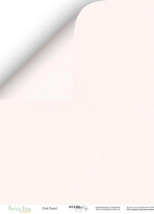 Скрапбумага двостороння 30x30 від scrapmir pastel pink1 фото