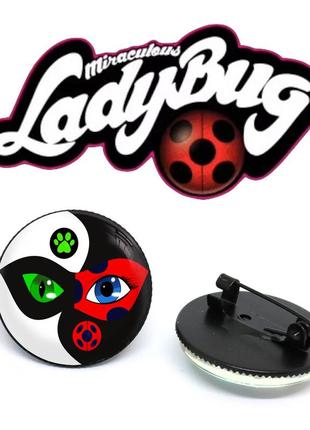 Значок леди баг и супер-кот/ ladybug et chat noir №62 фото