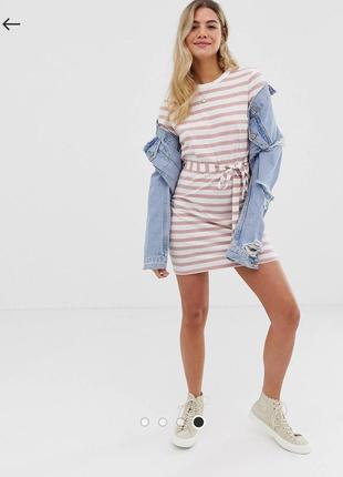 Плаття футболка у смужку asos uk12, eur40, us8