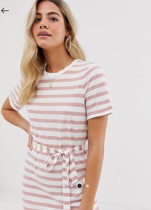 Плаття футболка у смужку asos uk12, eur40, us83 фото