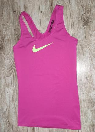 Яркая оригинальная майка, борцовка для занятий спортом nike dri-fit2 фото