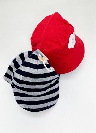 Набор кепка и панамка george на мальчика 3-6 мес1 фото
