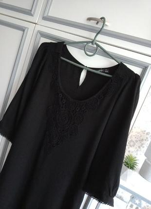 Черное,коктельное платье с кружевом.8 фото