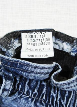 Высококачественные стильные джинсовые шорты мом для девочки, стрейчевые (турция).5 фото