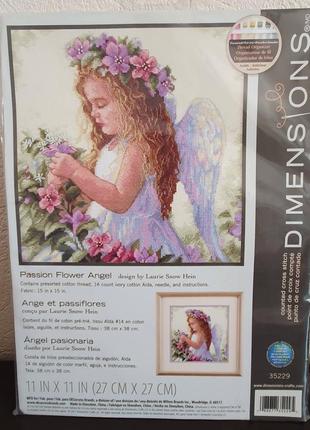 Набор для вышивания крестом dimensions 35229 passion flower angel