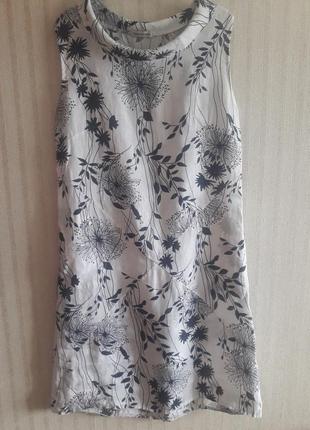 Сукня італія льон, платье льняное,стиль marella.1 фото
