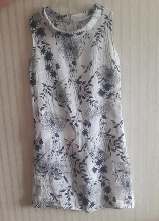 Сукня італія льон, платье льняное,стиль marella.8 фото