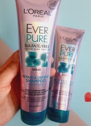 Безсульфатний шампунь l'oreal pure ever2 фото