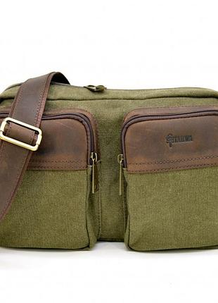 Сумка мужская микс парусины и кожи rh-3941-4lx tarwa