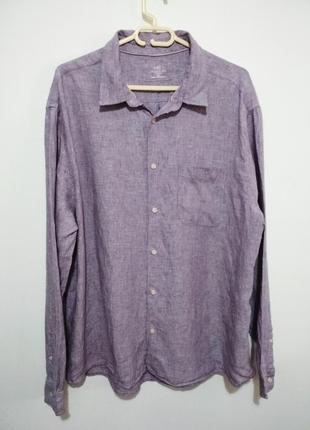 100% лён супер качество льняная мужская рубашка льон супер качество!!!3 фото