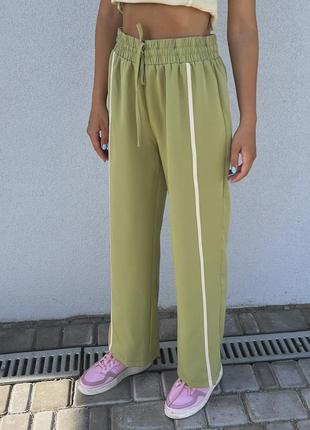 Оливкові штани