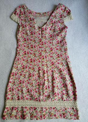 Літнє плаття з льону3 фото