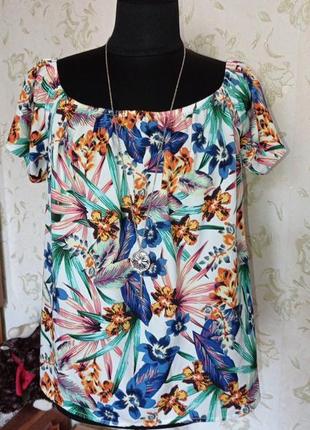 Блуза цветочный принт 🌺 uk16