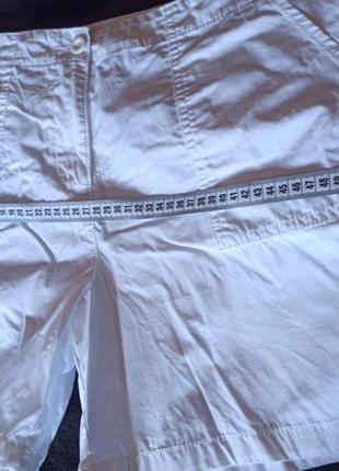Білі бавовняні шорти, белые хлопковое шорты marks&spencer4 фото