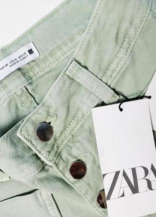 Стильные джинсы с высокой посадкой zara5 фото