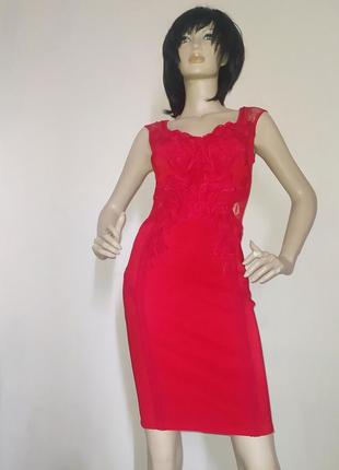 Красное платье футляр lipsy london