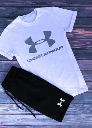 Чоловічий, літній костюм спортивний, шорти і футболка літо under armour / шорты и футболка лето трикотаж