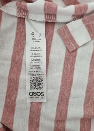 Плаття футболка в смужку asos uk12, eur40, us87 фото