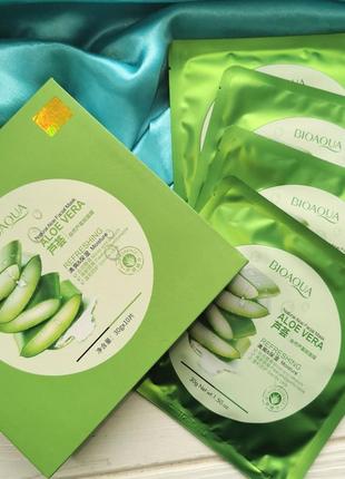 Тканинна маска aloe vera 92 % soothing gel face mask1 фото