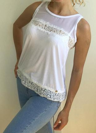 Ніжна блузка fly girl з мереживом