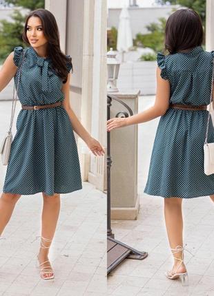 Красивое стройнящее летнее платье цвета:беж,зелёный,голубой,пудра6 фото