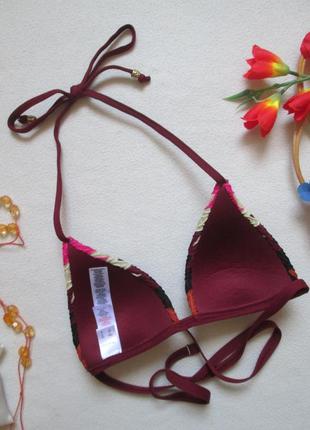 Шикарний роздільний купальник на зав'язках принт зигзаг primark 🍒🌺🍒