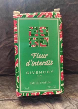 Givenchy fleur d interdit вінтажна мініатюра 1994 рік