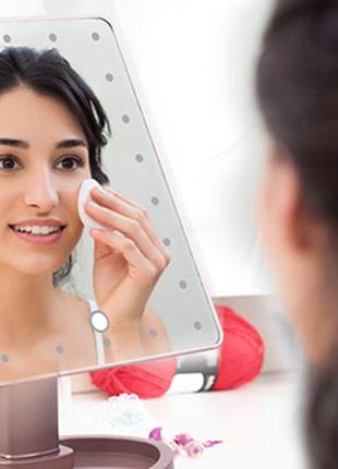 Одинарне дзеркало для макіяжу з підсвічуванням2 фото