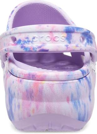 Сабо crocs platform tie-dye graphic, w95 фото