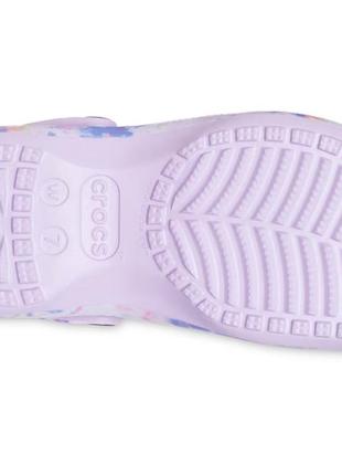 Сабо crocs platform tie-dye graphic, w96 фото