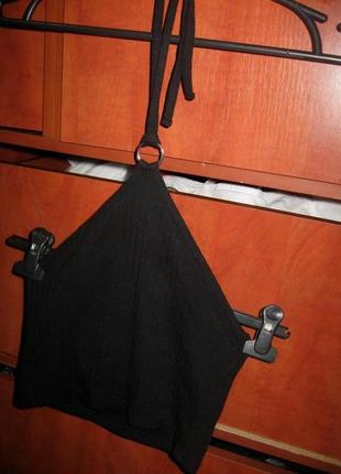 Топ в рубчик чорний