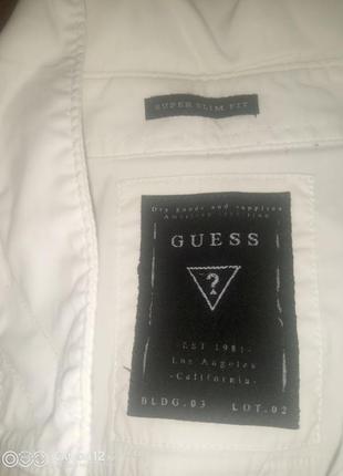 Рубашка сорочка guess super slim fit los angeles california 19815 фото