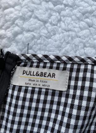 Pull&bear сарафан в клітинку плаття сукня комбінезон8 фото