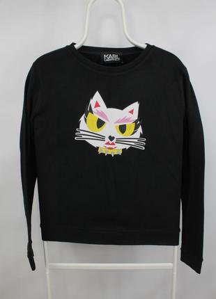 Стильный оригинальный свитшот karl lagerfeld cat sweatshirt women's