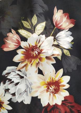 Прозора блуза в квітковий принт*прозора блуза в квітковий принт4 фото