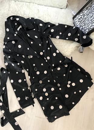 Тренч в горошок