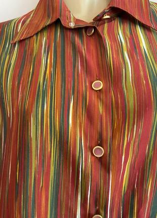 Вінтажна блузка в полоску/ l- xl/ brend gerard pasquier3 фото